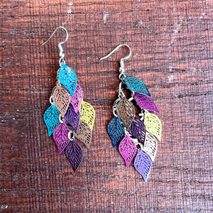 Waterfall Leaf Drop Earrings