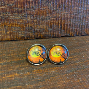 Spooky Halloween Tree Studs - It's a Beautiful Life Boutique 