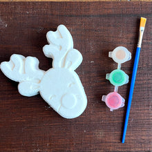 Load image into Gallery viewer, Paint Your Own Bath Bomb Kit: Rudolph￼