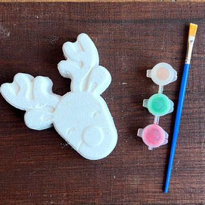 Paint Your Own Bath Bomb Kit: Rudolph