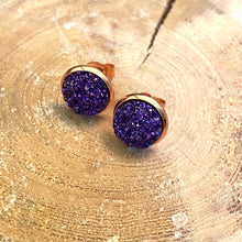 Load image into Gallery viewer, Royalty Geode Earring