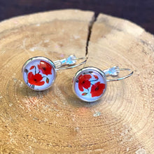 Load image into Gallery viewer, Bright Poppy Studs