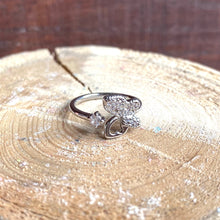 Load image into Gallery viewer, Butterfly Adjustable Silver Ring
