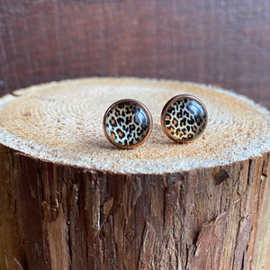 Leopard Print Studs - It's a Beautiful Life Boutique 