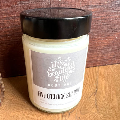 5 O'Clock Shadow Soy Wax Candle