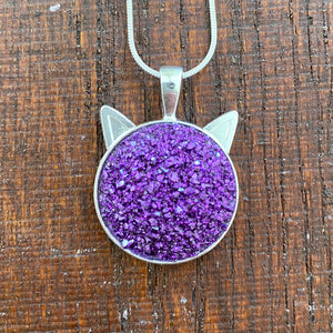 Cats Ears Geode Necklace