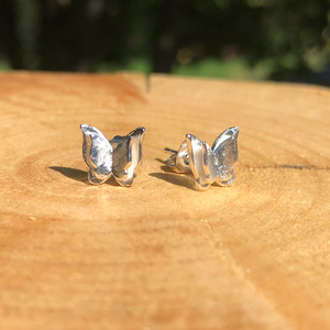 Sterling Silver Butterfly Stud Earrings - It's a Beautiful Life Boutique 