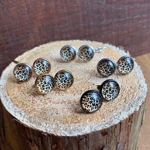 Leopard Print Studs - It's a Beautiful Life Boutique 