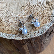 Load image into Gallery viewer, Pearl Mickey Studs - It&#39;s a Beautiful Life Boutique 