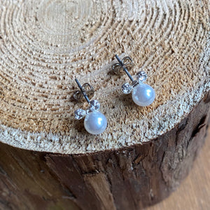 Pearl Mickey Studs - It's a Beautiful Life Boutique 