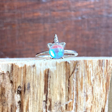 Unicorn and Moonstone Ring - It's a Beautiful Life Boutique 