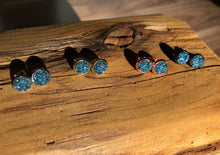Load image into Gallery viewer, Blue Lagoon Geode Stud - It&#39;s a Beautiful Life Boutique 