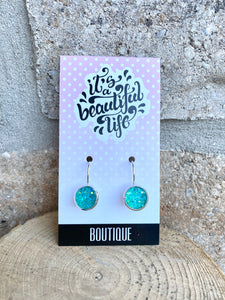 Caribbean Teal Geode - It's a Beautiful Life Boutique 