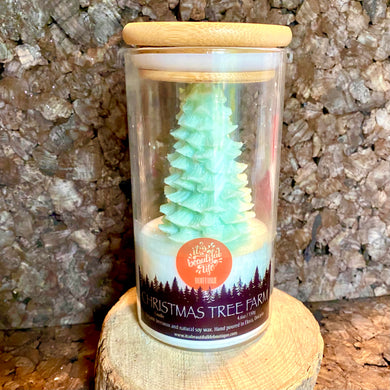 Christmas Tree Farm Molded Candle