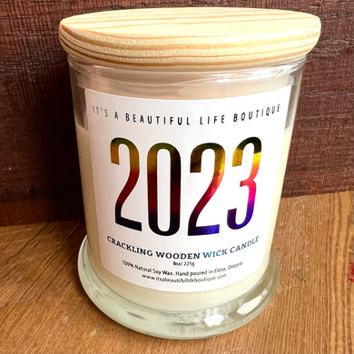 2023 New Year’s Crackling Wooden Wick Candle
