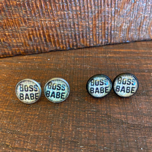 Boss Babe Studs - It's a Beautiful Life Boutique 