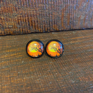 Spooky Halloween Tree Studs - It's a Beautiful Life Boutique 