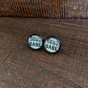 Boss Babe Studs - It's a Beautiful Life Boutique 