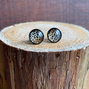 Leopard Print Studs - It's a Beautiful Life Boutique 