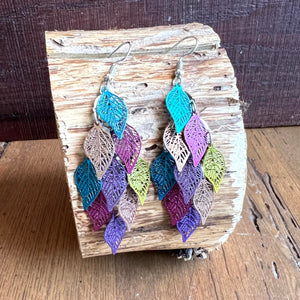 Waterfall Leaf Drop Earrings