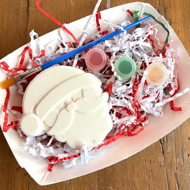 Paint Your Own Bath Bomb Kit: Santa