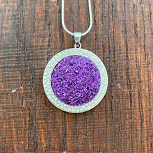 Load image into Gallery viewer, Crystal Halo Geode Necklace