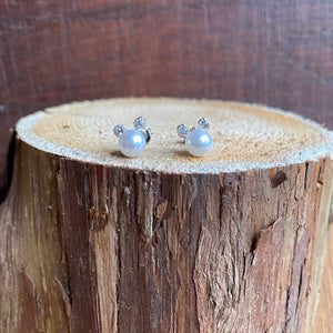 Pearl Mickey Studs - It's a Beautiful Life Boutique 