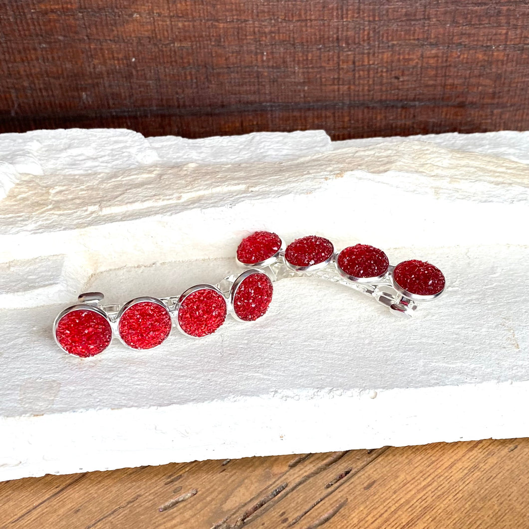 Quad Geode 12mm Hair Clips