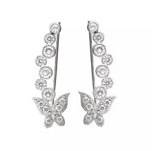 Load image into Gallery viewer, Butterfly Ear Climbers