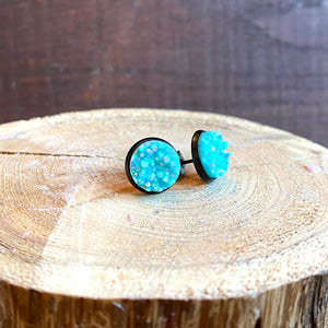 Glacier Geode Earring