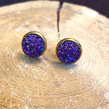 Load image into Gallery viewer, Royalty Geode Earring